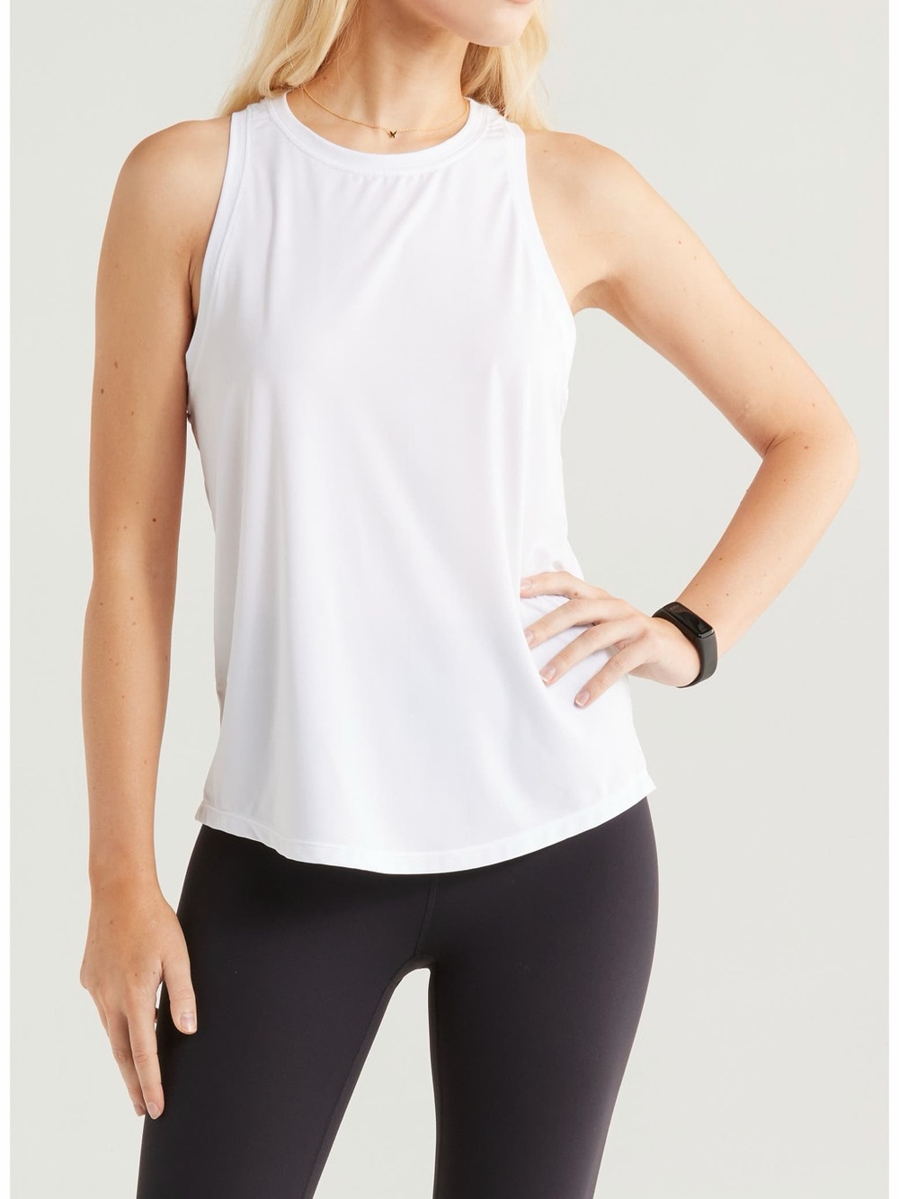 Zella Nordstrom White Perfromance Power Tank Top - Medium